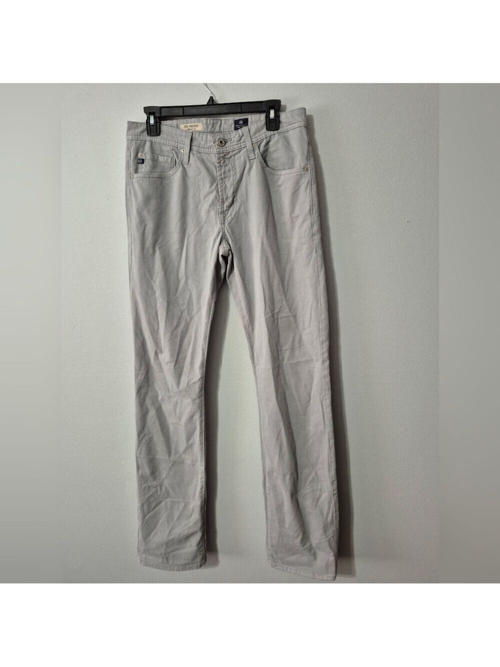 AG Adriano Goldschmied "The Protege" Super Soft Gray Men's Straight Leg Jeans 31